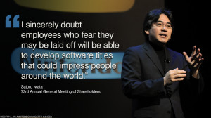 Iwata also guided the company through hard times when the Wii U and ...