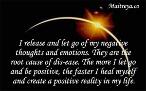 Affirmation for Letting Go Negative Thought and Emotion