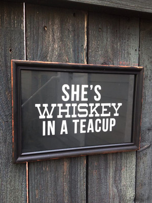 She's Whiskey in a Teacup Framed Wall Art