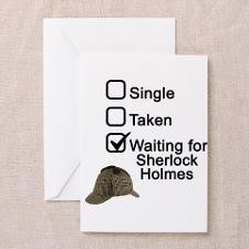 Waiting for Sherlock Greeting Card for