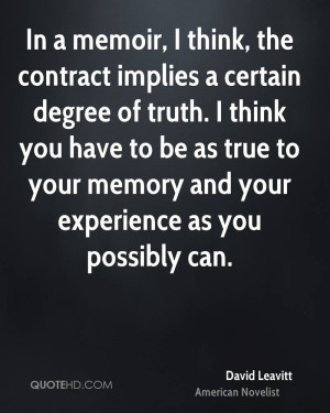 In a memoir I think the contract implies a certain degree of truth