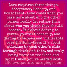 ... through thick and thin, and truly being there in the flesh and spirit