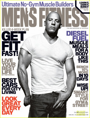 vin diesel on cover mens fitness