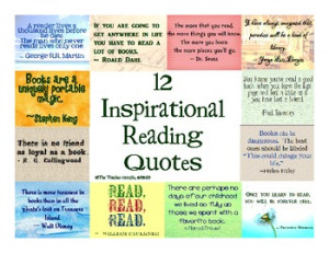 12 INSPIRATIONAL QUOTES FOR READING - TeachersPayTeachers.