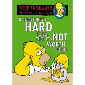 The Simpsons Deep Thoughts Maxi Poster