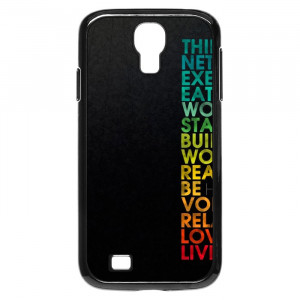 Multiple Positive Words Motivational Quotes Galaxy S4 Case
