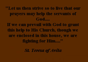 Quote of St. Teresa of Avila