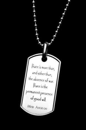 ... Soldiers in combat, except they’re engraved with quotations based on