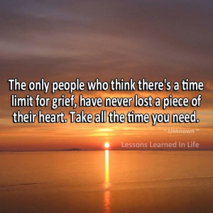 there is no time limit for grief