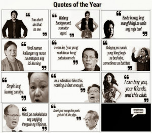 Famous Quotes of the Year 2013: May Hahabol Pa Ba?