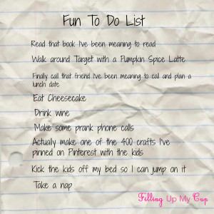 Fun To Do List