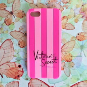 Victoria/'s Secret PINK Luxe Soft Rubber Stripe Case Covers For Apple ...