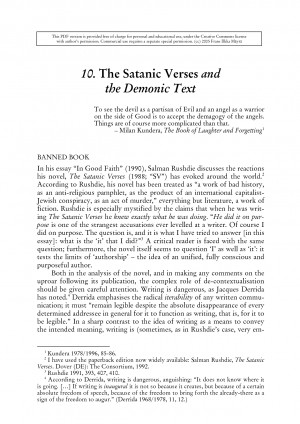 10. The Satanic Verses and the Demonic Text