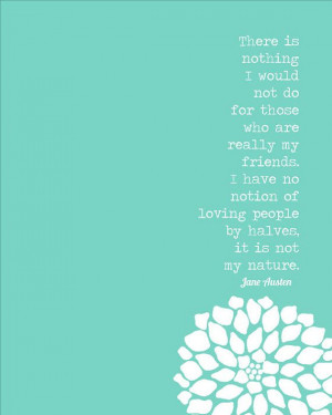Jane Austen Quote Digital Art Friendship Print My Friends Eggplant ...
