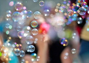 bubbles, color, fantasy, love, separate with comma, sunny