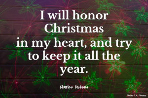 Charles Dickens Quote about Christmas