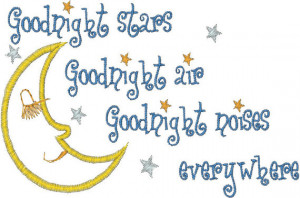 Goodnight Moon Go Radio Quotes Goodnight moon embroidery