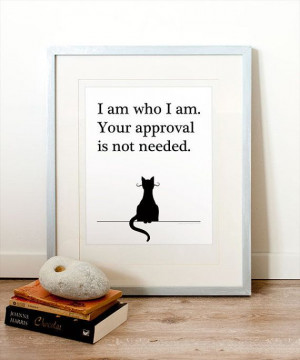 Quote - typography, printable art, cat lovers, funny quotes, cat ...