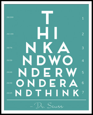 Dr. Seuss: Think and wonder, Wonder and think