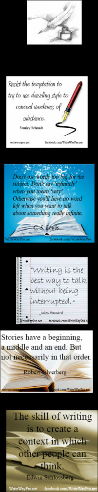 Writing is an act of faith, not a trick of grammar.” E B White