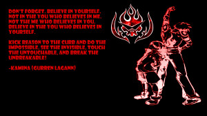 Gurren Lagann Quote 2 Wallpaper by 2494Paul