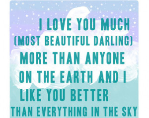love you much (most beautiful darling) - e.e. cummings poem 8.5 x 11 ...