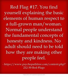 17. You find yourself explaining the basic elements of human respect ...