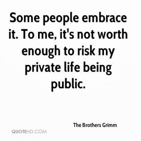 The Brothers Grimm - Some people embrace it. To me, it's not worth ...