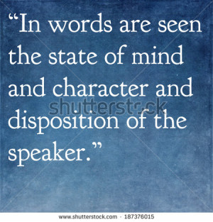 Inspirational quote by ancient Greek philosopher Plutarch - stock ...