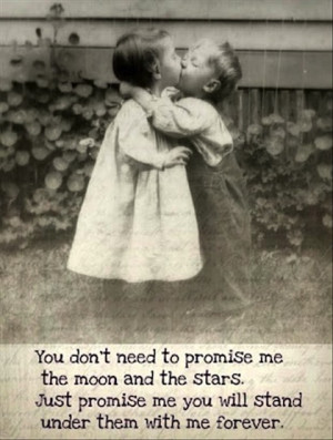 stand under the moon and stars with me love picture quote