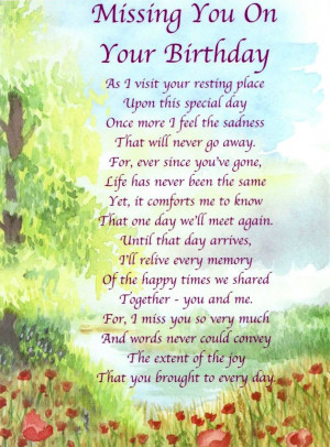 Happy Birthday to My Dad in Heaven Poems | Always in Our Thoughts ...