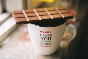 Love quotes and chocolate coffee sayings pictures