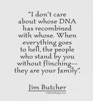 whose DNA has recombined with whose. When everything goes to hell ...