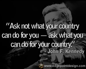 John F. Kennedy Famous Quote