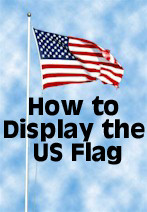 How to Display the US Flag - where does the state flag go?