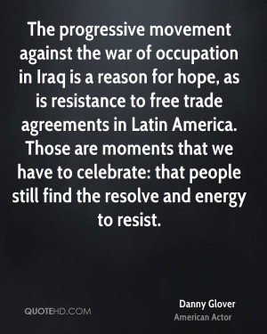 The progressive movement against the war of occupation in Iraq is a ...