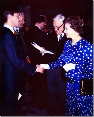 Smith is presented to The Queen by the Lord Chancellor Lord Hailsham