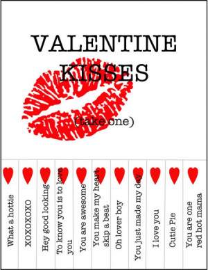 Daily Free Printable: Valentine’s Day Bulletin Board Tear Sheet (by ...