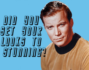 The final one is Captain James Tiberius Kirk, again from Star Trek ...