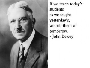 ... as we taught yesterday's, we rob them of tomorrow.