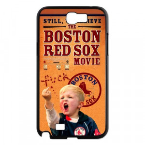 Kids Boy Boston Red Sox Galaxy Note 2 case Quotes
