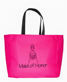 Custom Embroidered Maid of Honor Tote Bag - Matron of Honor Tote Bag