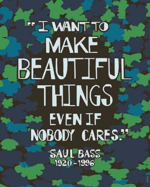 1960s Illustrated Saul Bass Quote Print by HannahRosengren on Etsy, $ ...