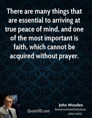 John Wooden Peace Quotes