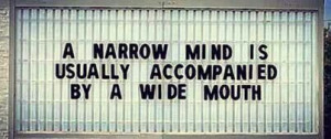 Narrow minded