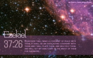 Bible Quote Ezekiel 37:26 Inspirational Hubble Space Telescope Image