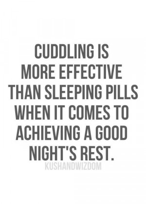 Cuddling is more effective than sleeping pills when it comes to ...