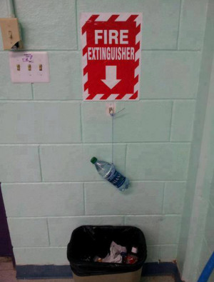 Funny fire extinguisher
