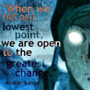 Lowest point, greatest change