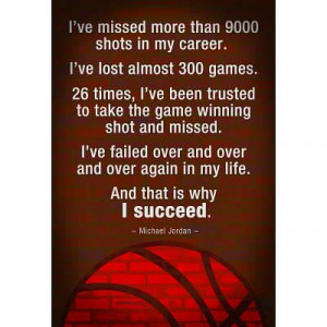 Michael Jordan - Succeed Quote Motivational Poster